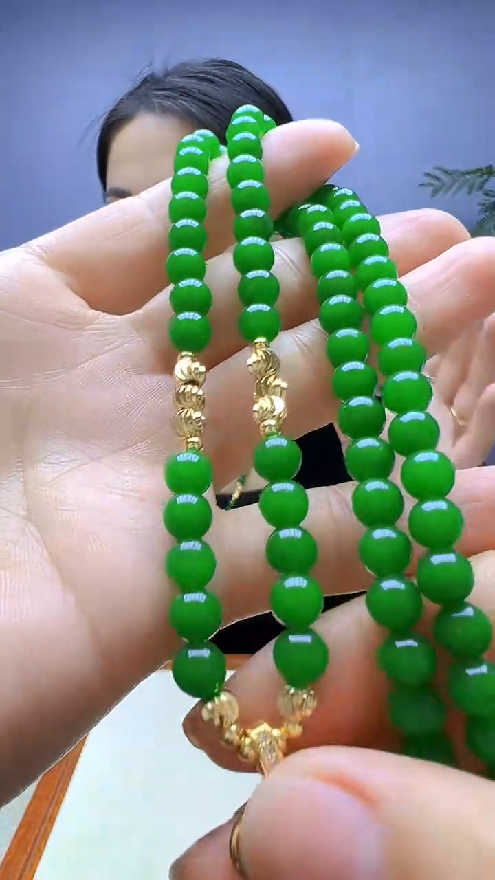 【闪购商品】翡翠颈饰14K金镶嵌颈饰