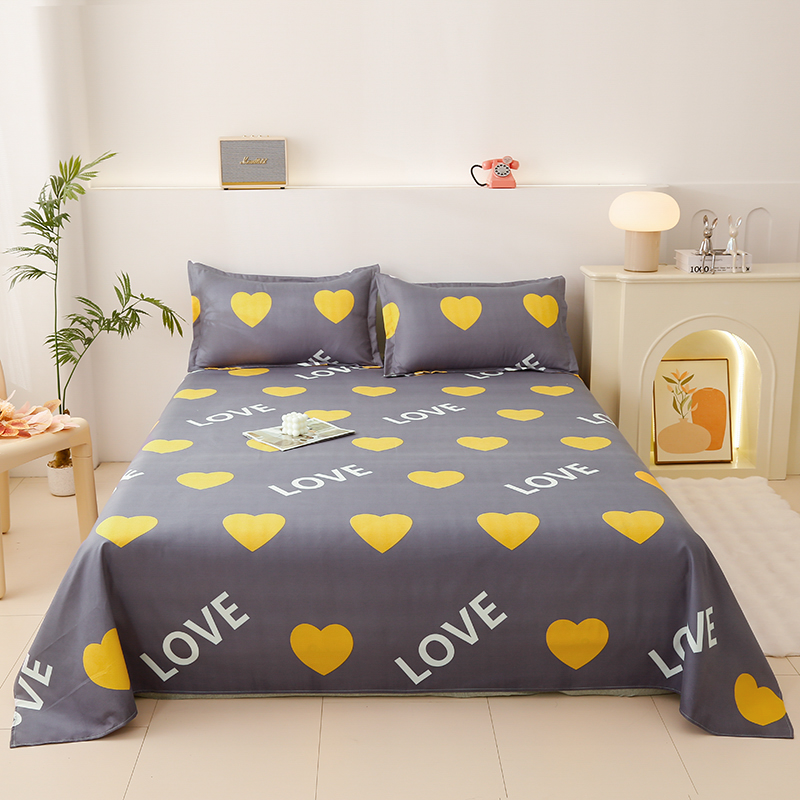 粉丝福利【心恋时尚1.5m床单】亲肤加厚单人150*220cm±5cm学生宿舍
