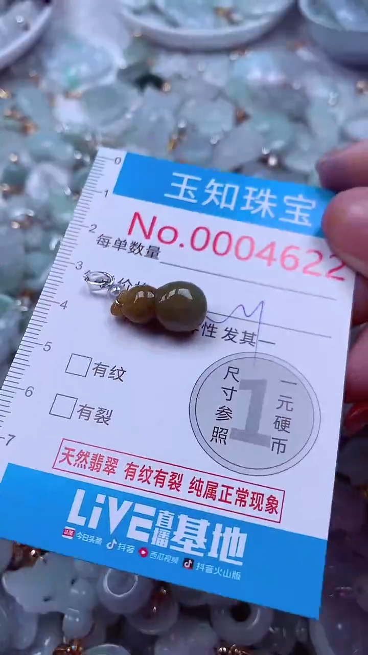 吊坠(不含链)未镶嵌翡翠4622