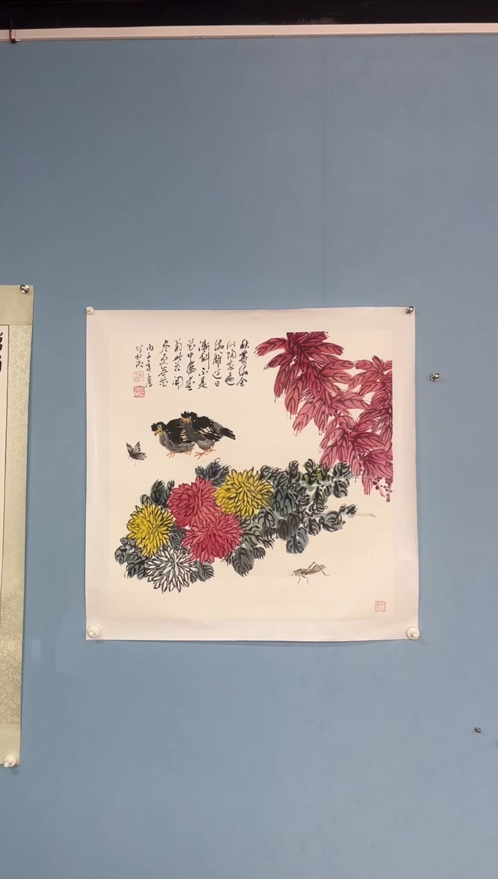 国画奔***羊齐子厚老师代表作