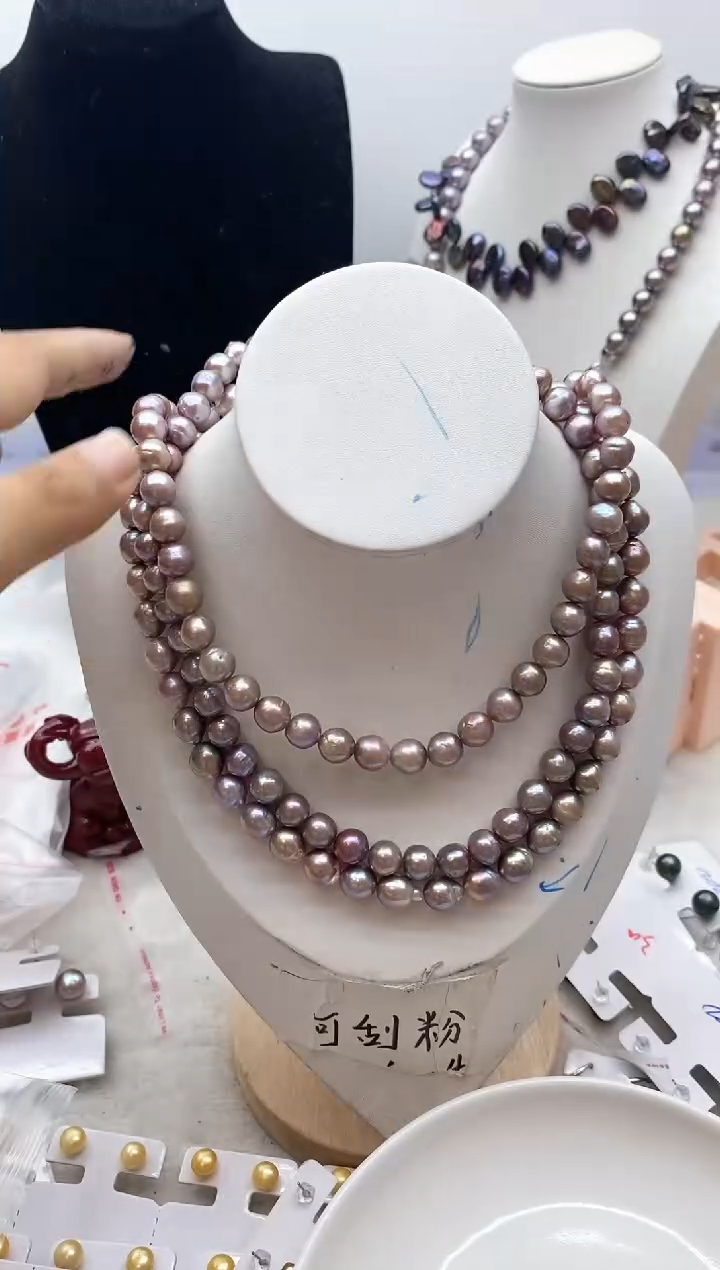 【闪购商品】淡水珍珠颈饰钛钢63