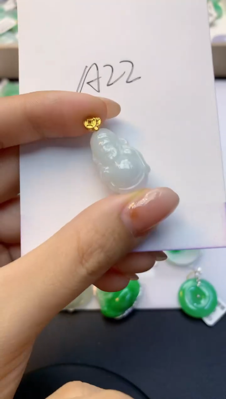 颈饰未镶嵌翡翠天然A货缅甸翡翠百元以上9元证书费自理