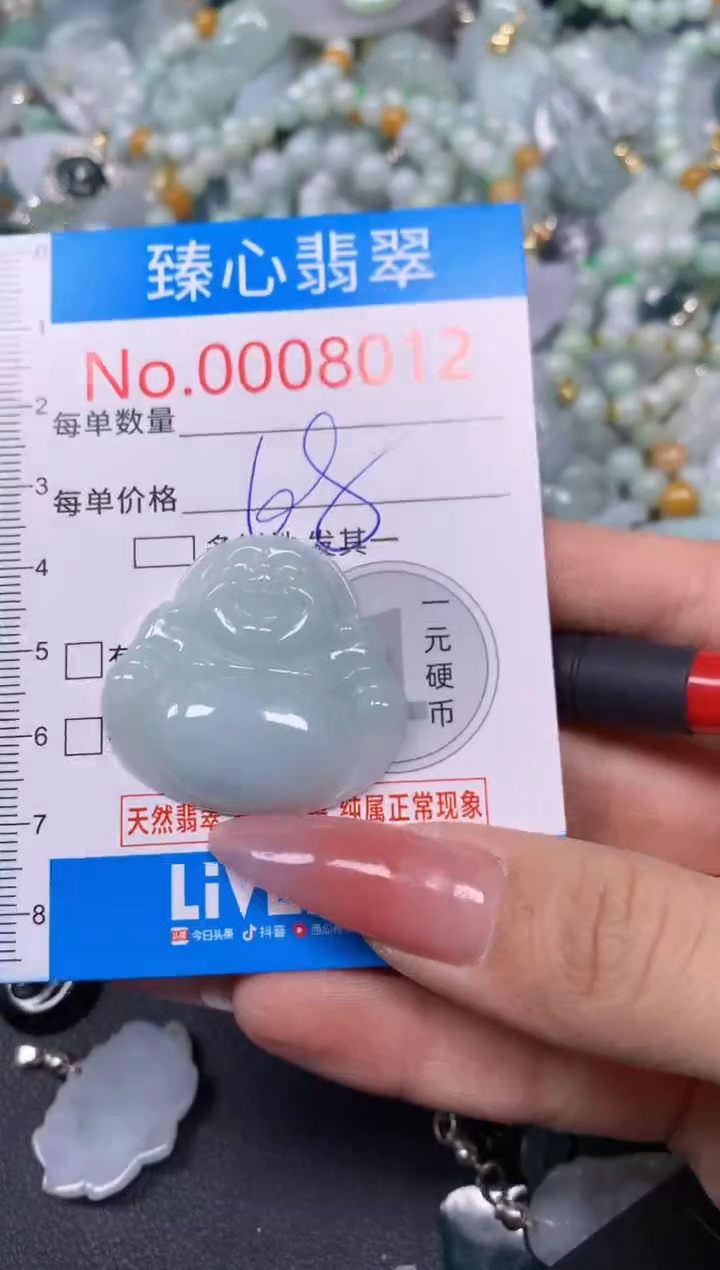 【闪购商品】翡翠颈饰未镶嵌含绳0008012