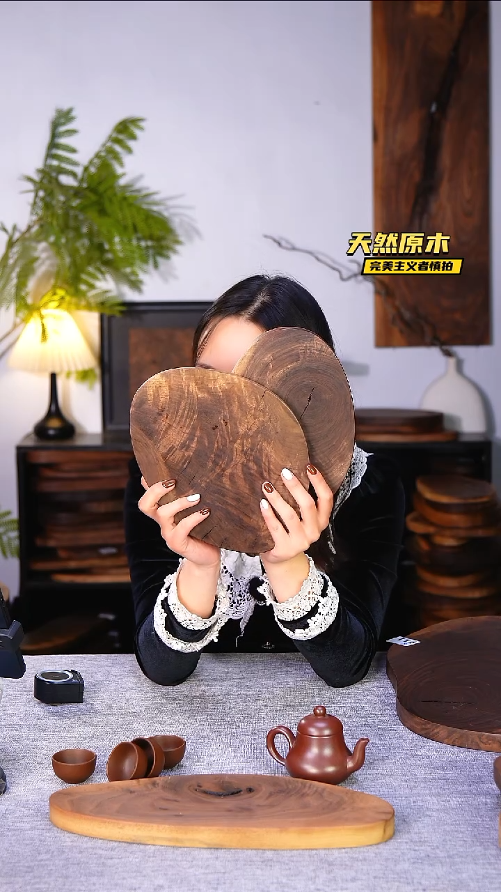 木北美黑胡桃原木.干裂疤结不属于商品质量问题完美主义者慎拍