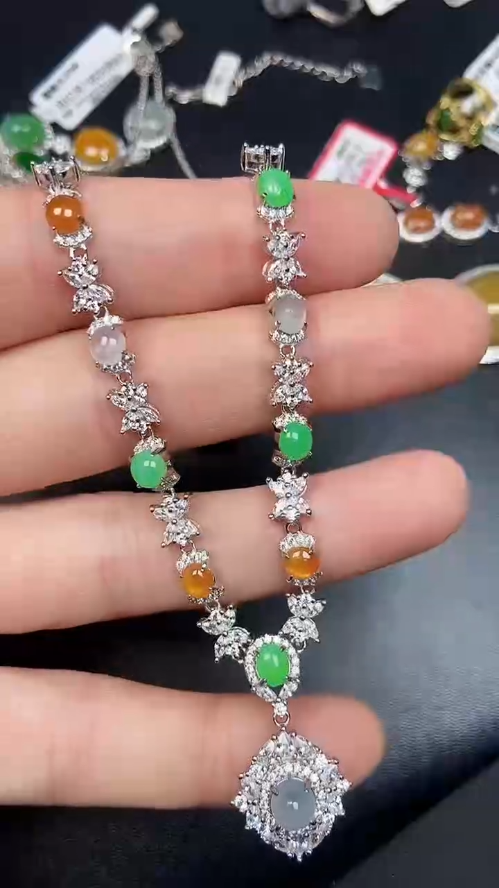 银S925镶嵌戒指翡翠2530