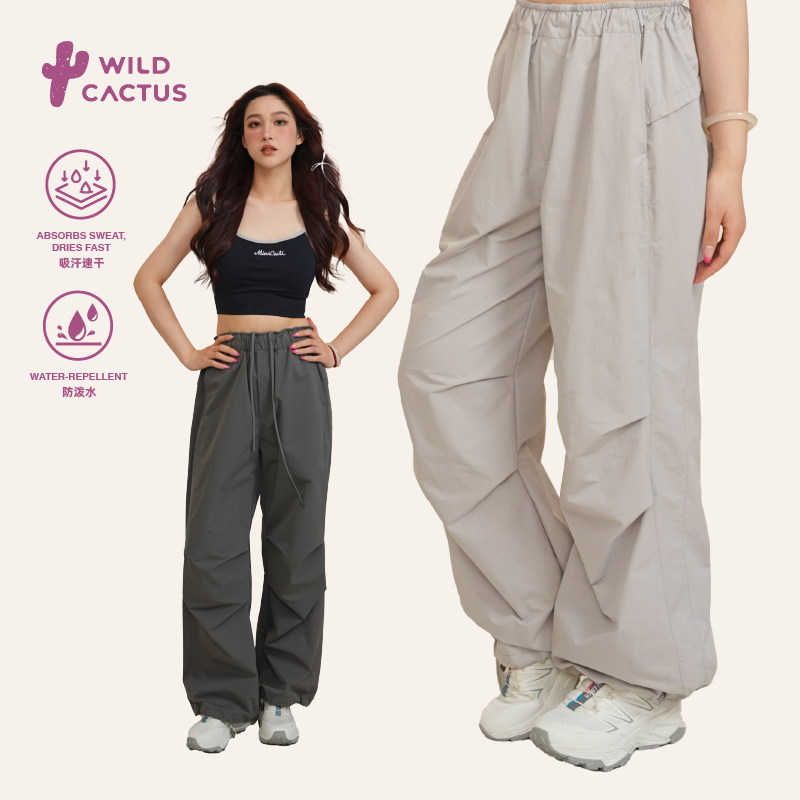 小小来野·户外徒步防泼水直筒裤情侣工装褶皱休闲长裤XXCK125020