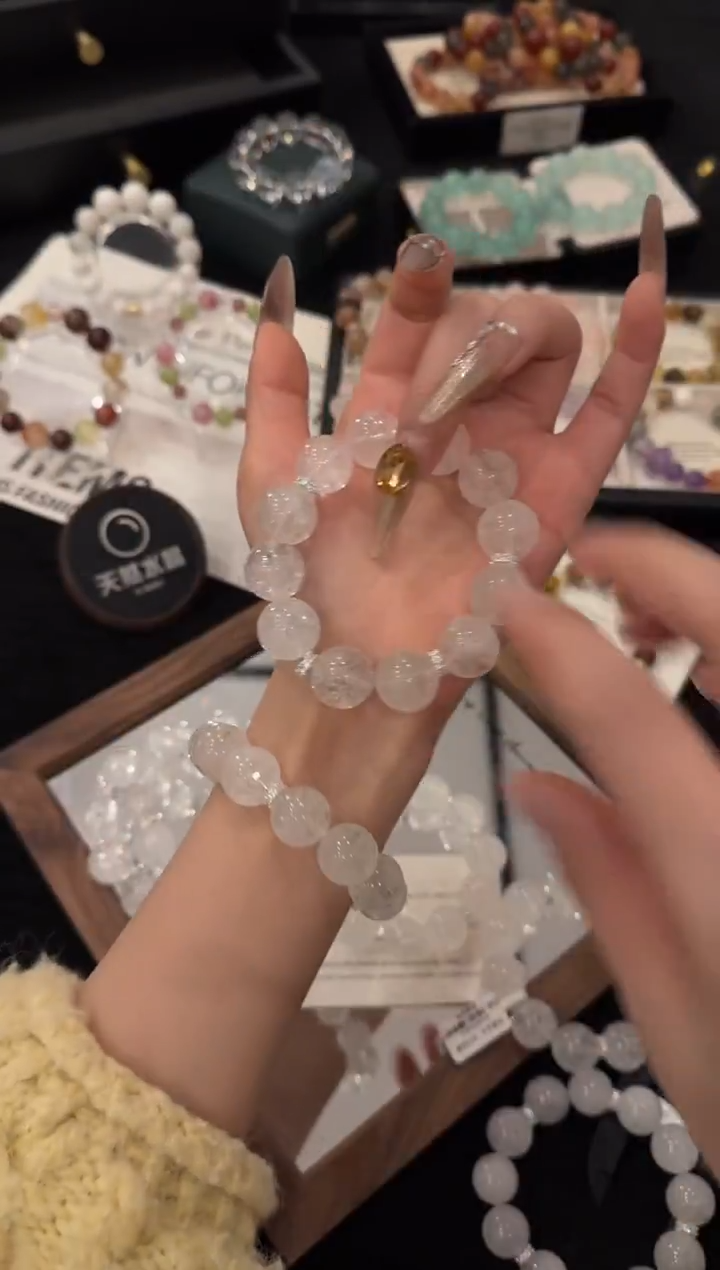 合金手链水晶白阿赛x3421