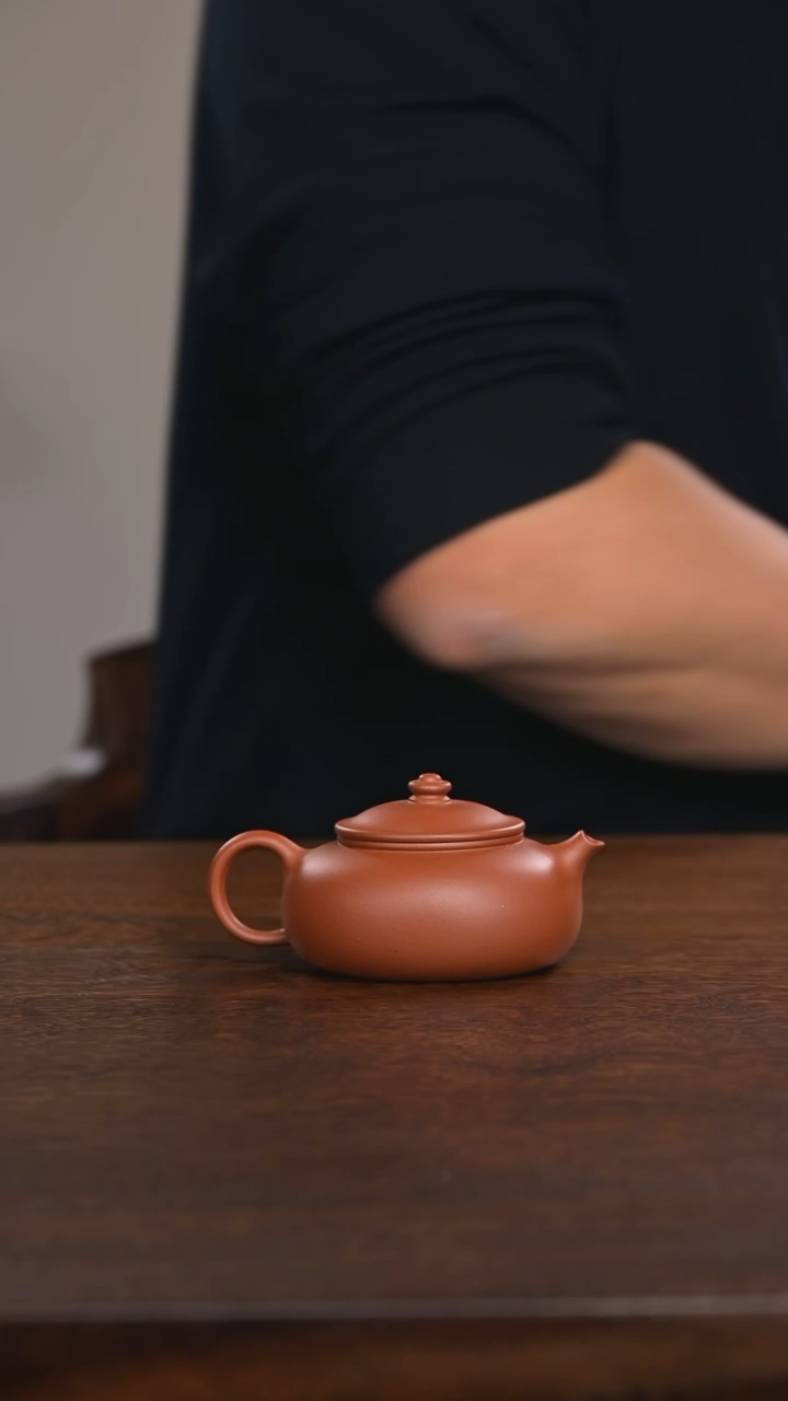 茶壶紫砂朱泥寒江紫砂壶