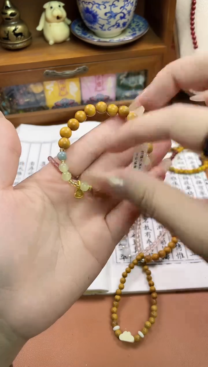 文玩核桃手串菩提木质串珠手串/多发性其一/不带盒子