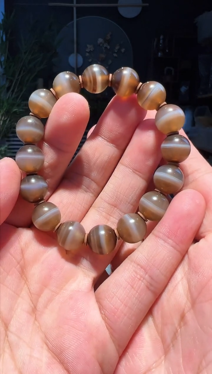 【闪购商品】玛瑙/玉髓手串未镶嵌药师串