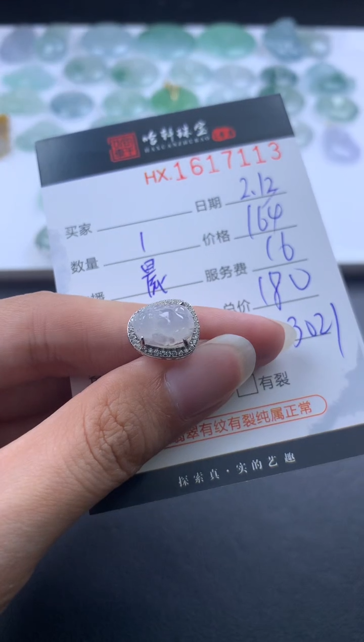 【闪购商品】翡翠挂件未镶嵌哈轩 挂件1