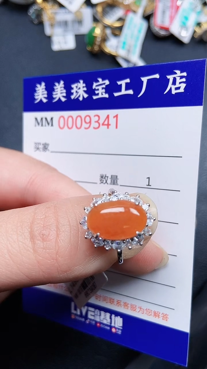 颈饰银S925镶嵌翡翠9341