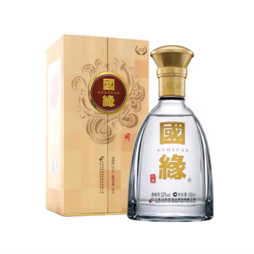 今世缘国缘（对开）清香型白酒 52度500ml