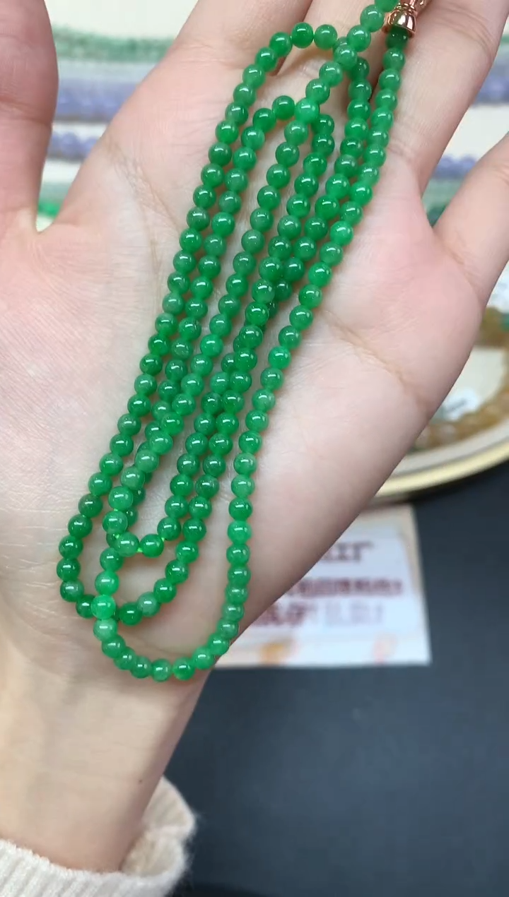 【闪购商品】翡翠项链未镶嵌珠链A201|15800