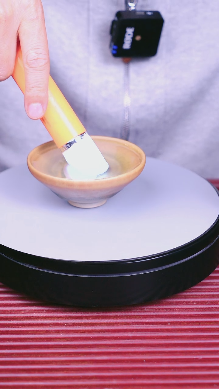 茶盏建盏柴烧彩金