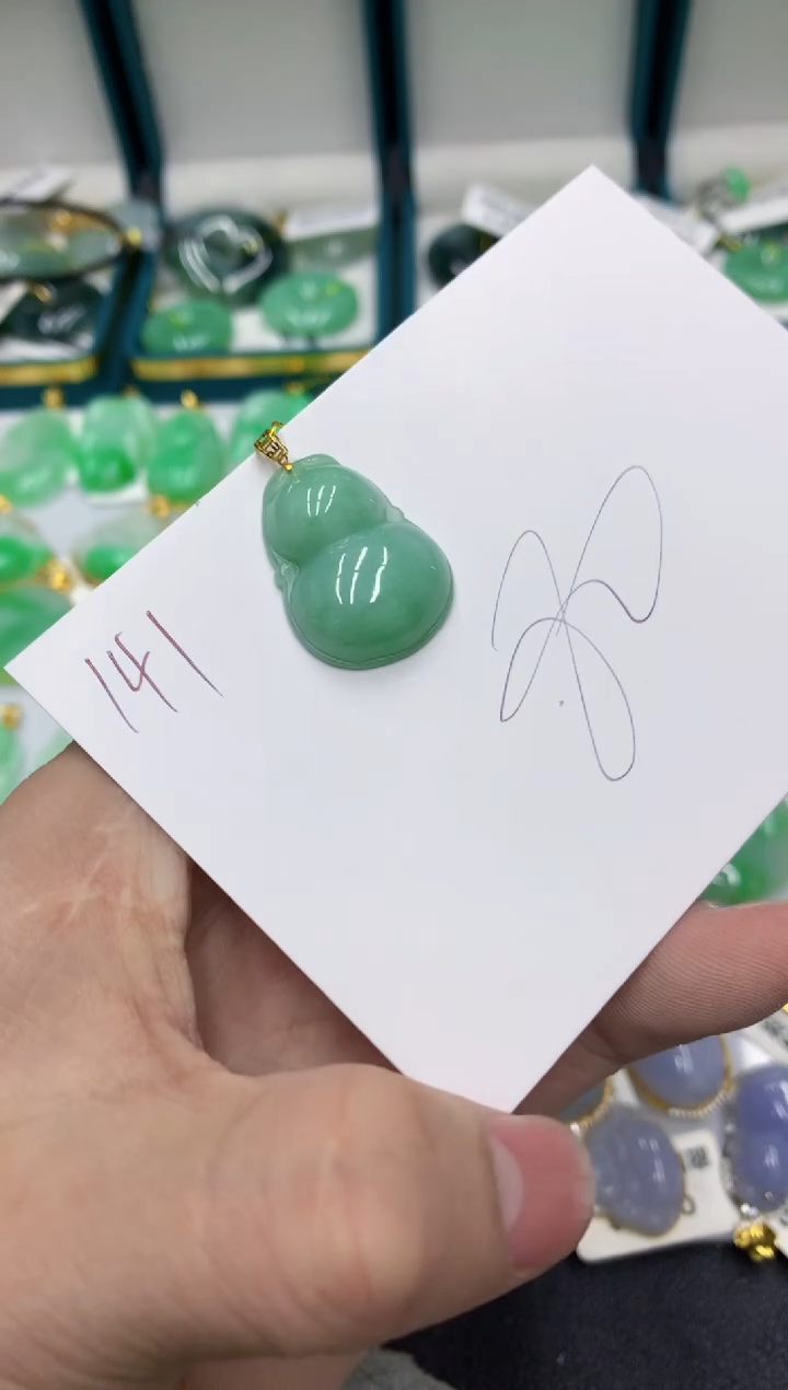 【闪购商品】翡翠颈饰18K金镶嵌号链接11111