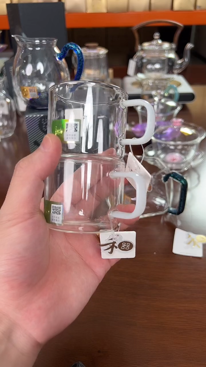 @@禾器晶彩清禾杯白玉色2只