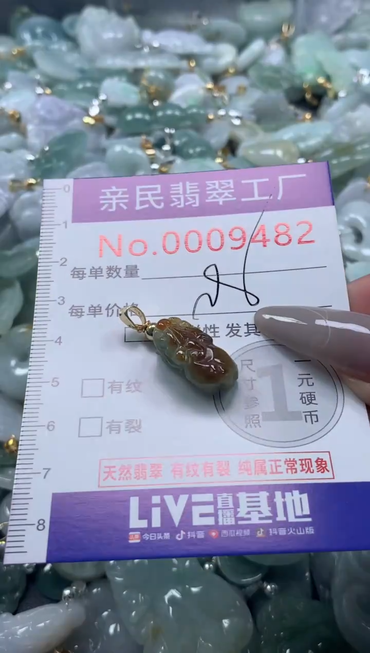 颈饰未镶嵌翡翠9482