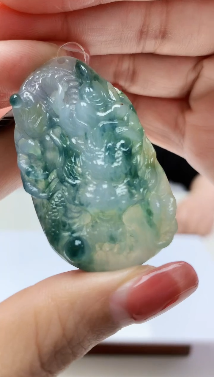 定制翡翠未镶嵌888xm-毛货龙牌16