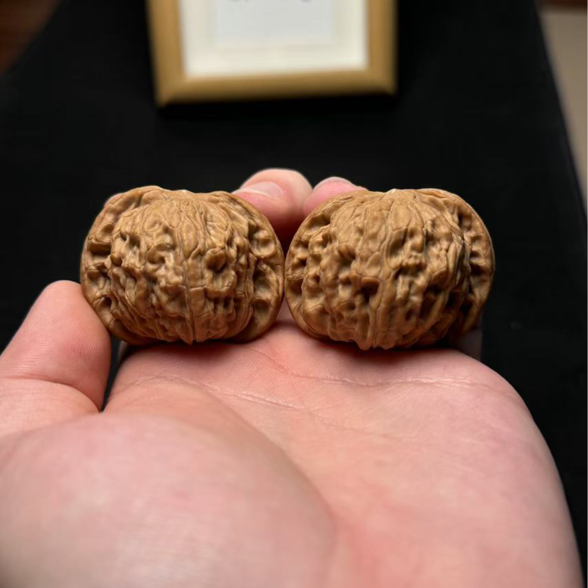 文玩核桃把件对歪