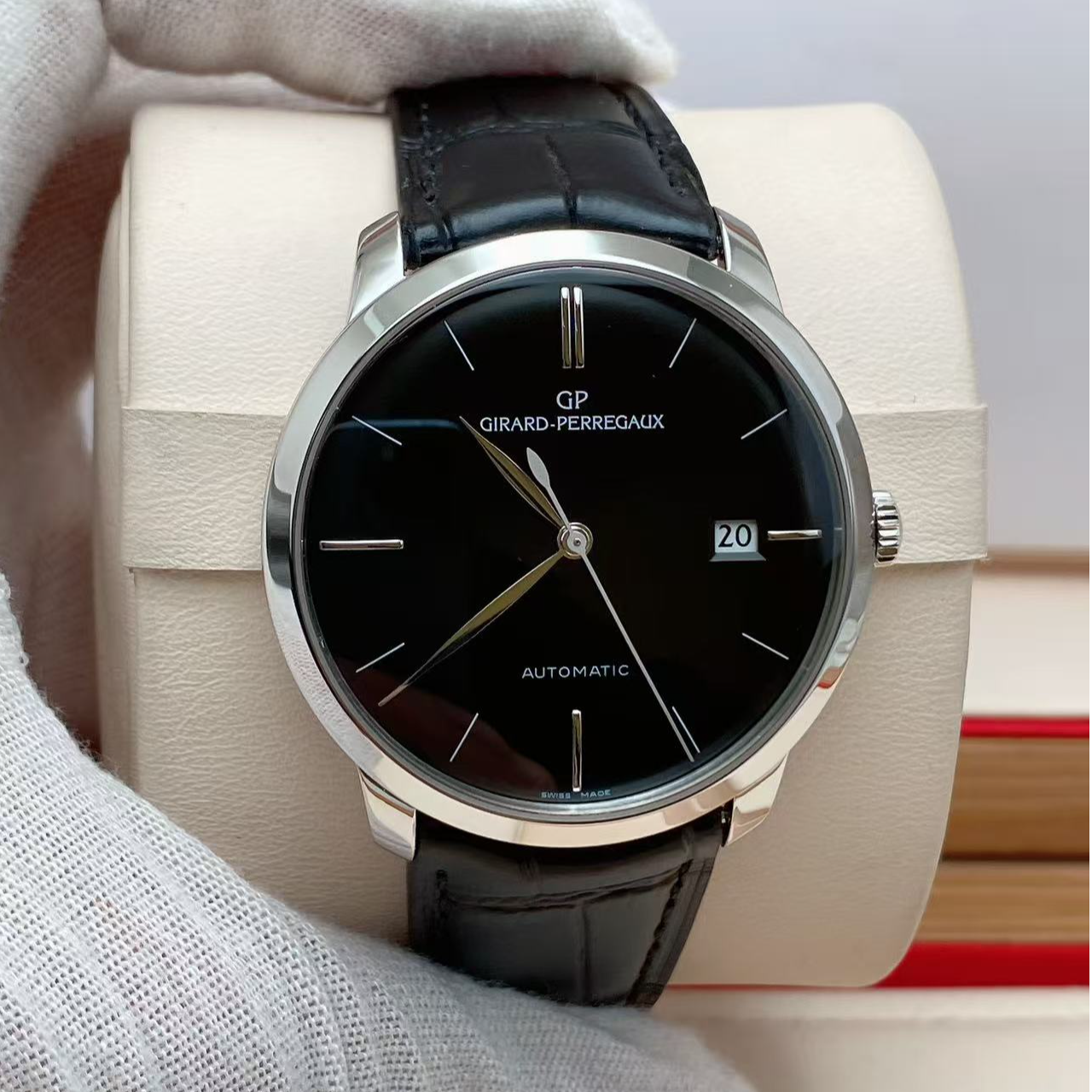 99新 Girard- Perregaux/芝柏表 49525自动机械表径38