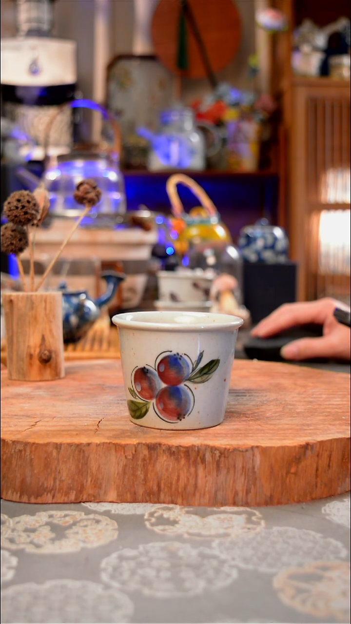 【闪购商品】杯子蓝莓手工手绘手工手绘