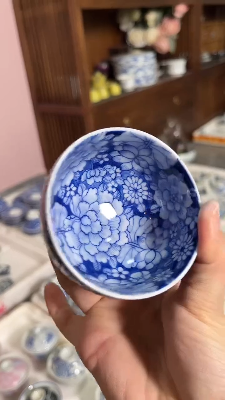摆件瓷霁蓝 景德镇精品茶器