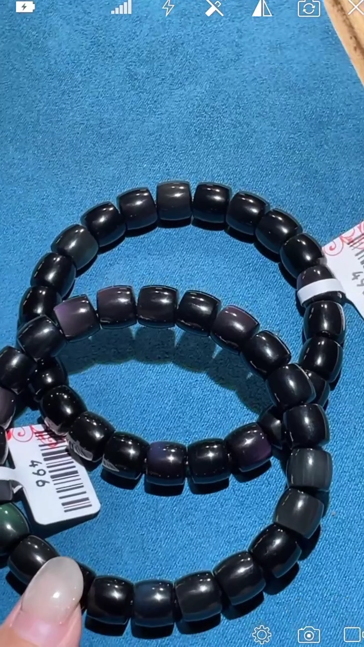 【闪购商品】黑曜岩手串未镶嵌BH496 手串*10多样性发货只发一单