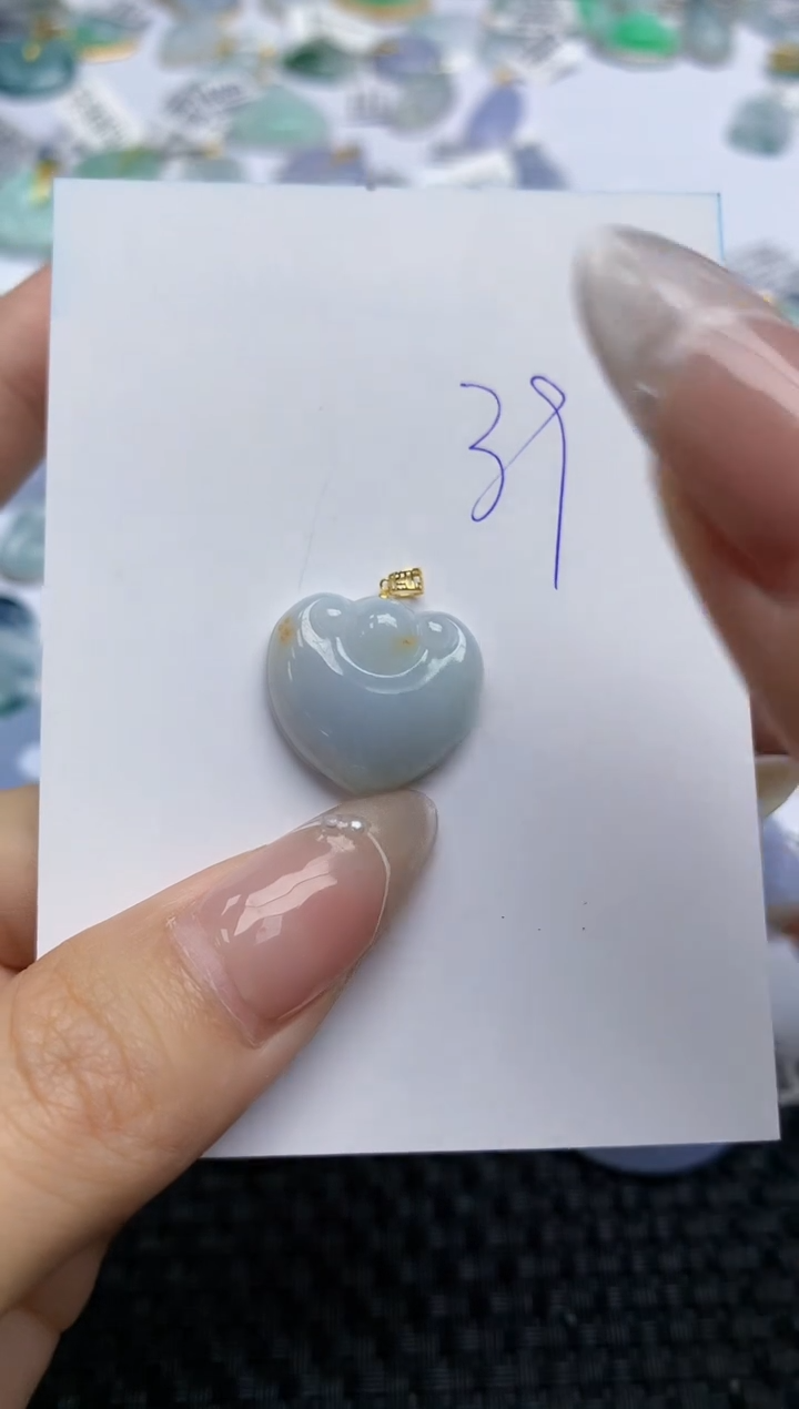 【闪购商品】翡翠颈饰18K金镶嵌 天然翡翠A货