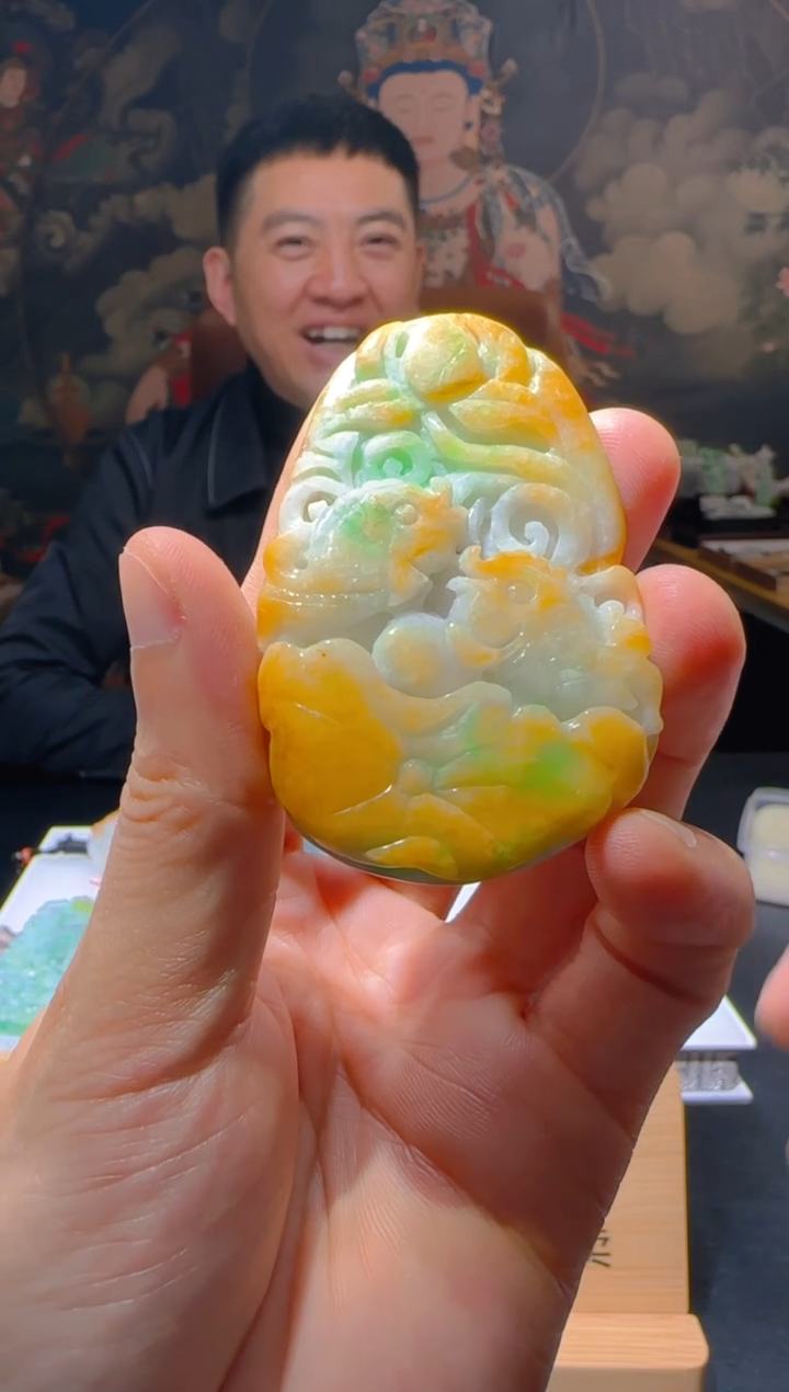 【闪购商品】定制翡翠未镶嵌L-@@QJSXJ215013