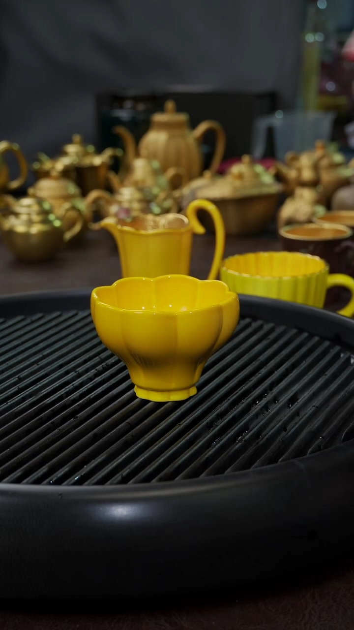 【闪购商品】杯【宜景窑帝王黄】大曼陀罗