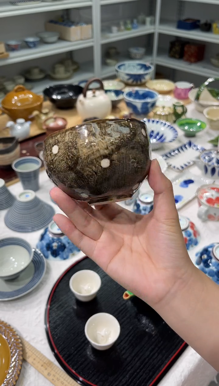 瓷片侘寂圆碗（小）-水玉