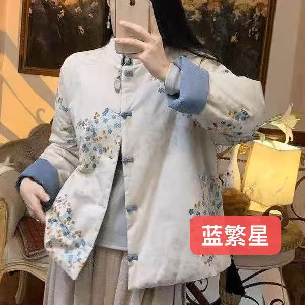 双面穿有口袋】新中式冬季新款国风加厚棉服盘扣立领保暖外套568