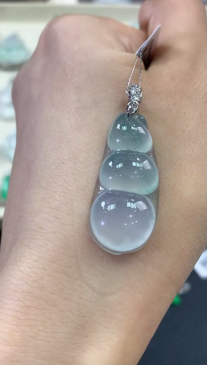 【闪购商品】翡翠吊坠(不含链)18K金镶嵌a42 多样性一件发货