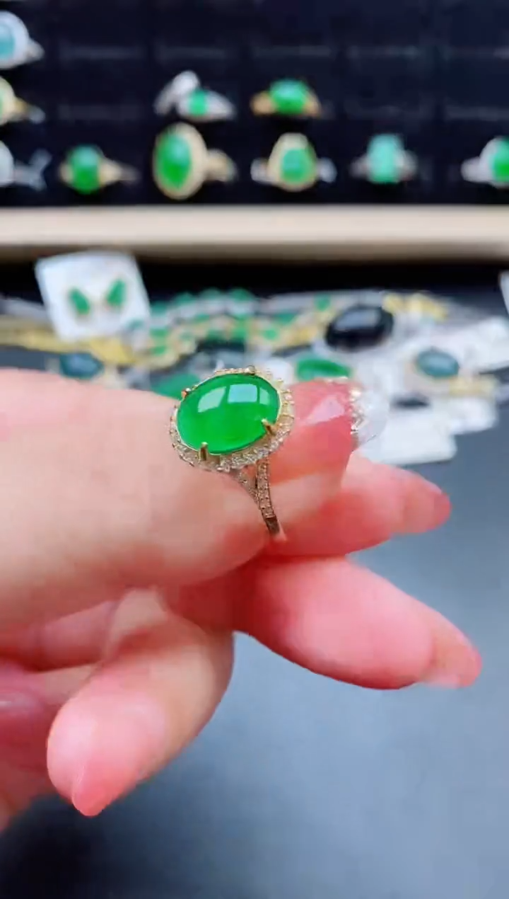 【闪购商品】翡翠戒指银S925镶嵌121212
