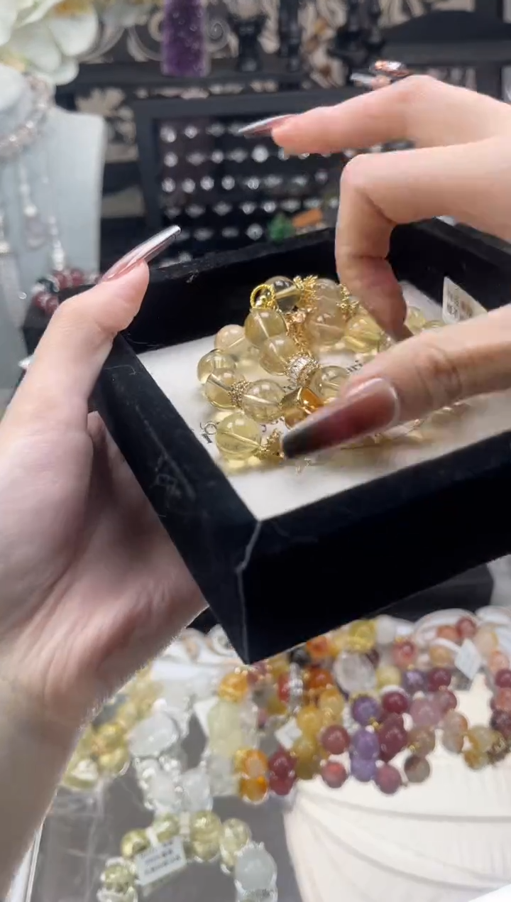 【闪购商品】烟晶手链银S925镶嵌天然水晶 多样性发货