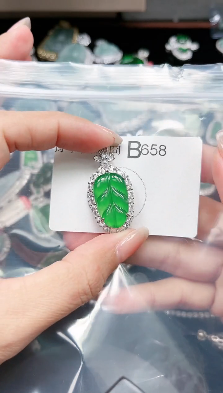 【闪购商品】翡翠颈饰未镶嵌658赠皮绳