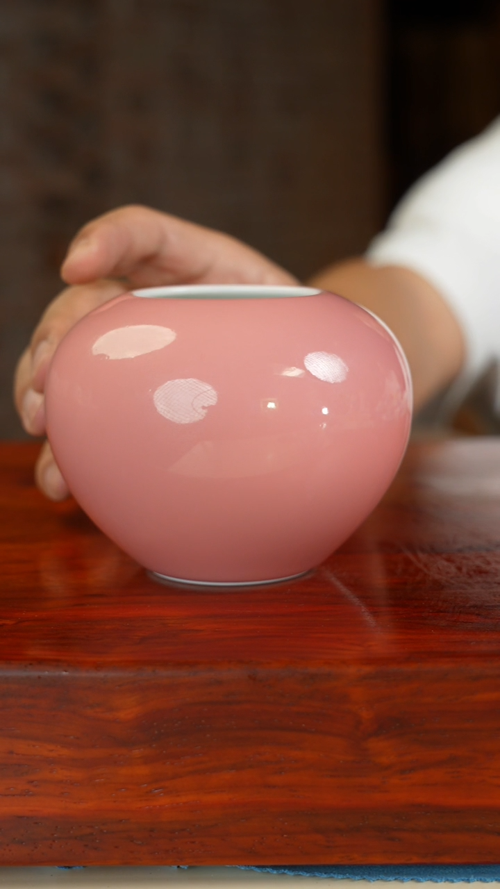 祖传窑柴窑精品 粉青水尊 柴窑400余年