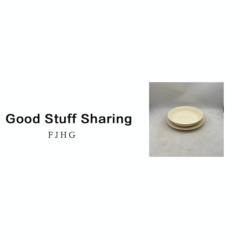 7732（平盘口径25.5 高2.5 深盘口径23 高4.5）陶瓷餐具两件套B20