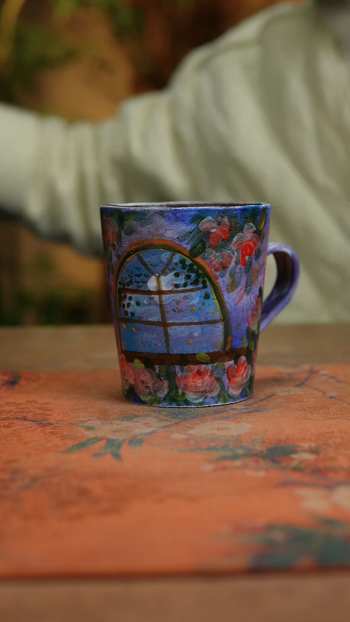 【闪购商品】瓷片1961景德镇手工手绘釉下彩高温瓷