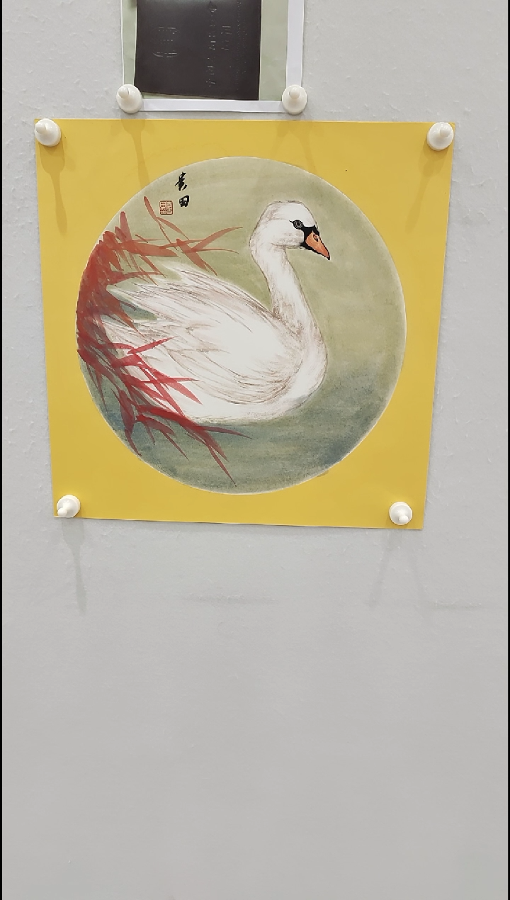 书法李贵田 写意花鸟  1.6平尺