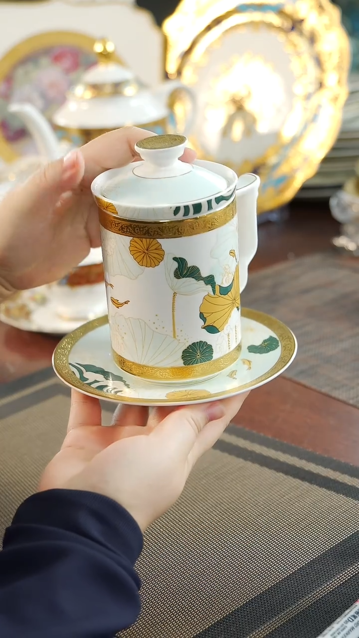 【闪购商品】瓷片会议杯  福利价微瑕