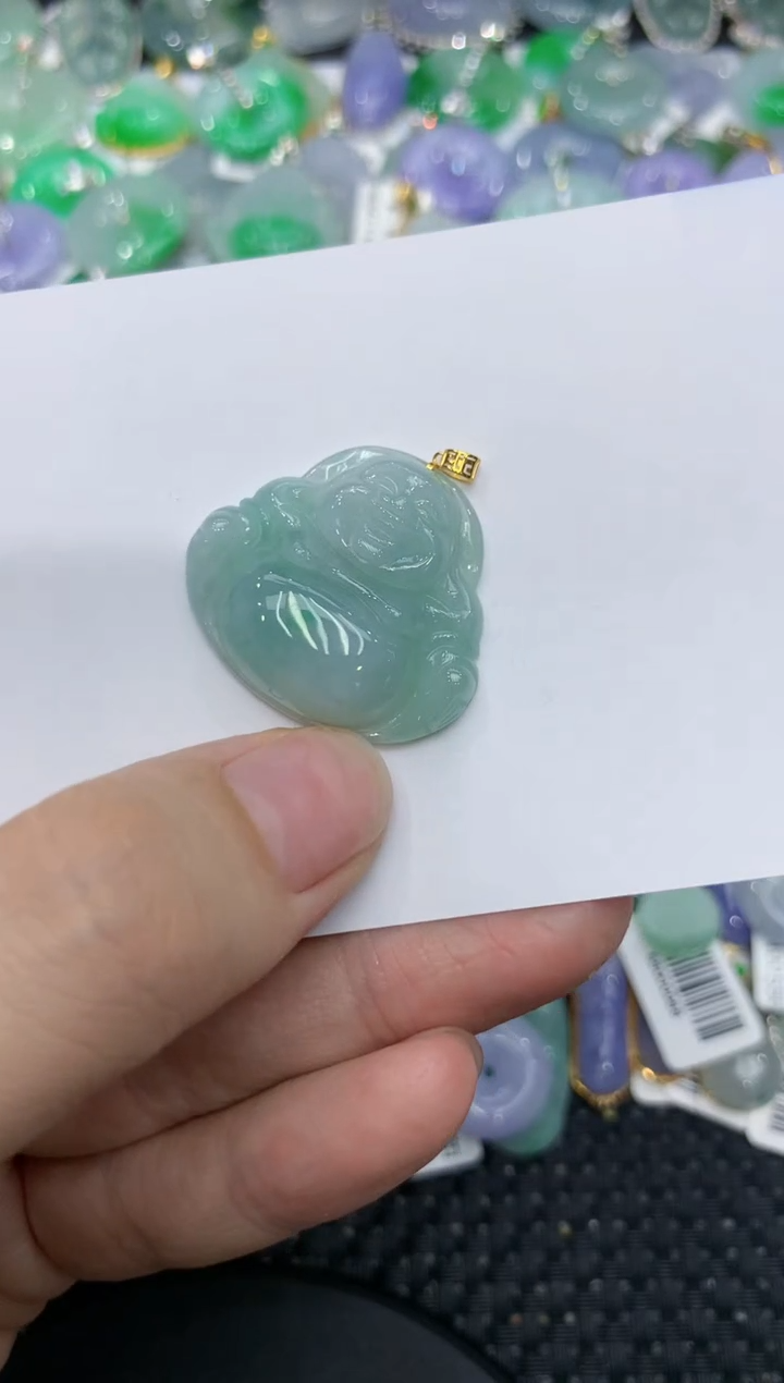 【闪购商品】翡翠颈饰18K金镶嵌1111111111