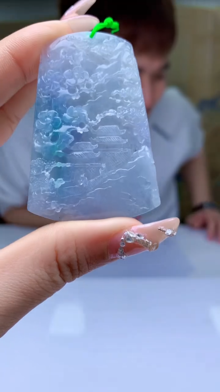 【闪购商品】定制翡翠未镶嵌4868ty-毛货挂件20