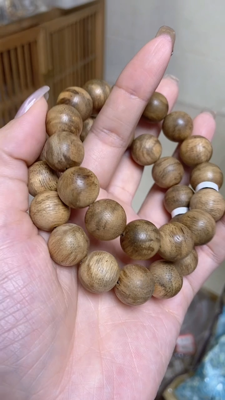 手串沉香文莱圆珠单圈1.5多样性发其一