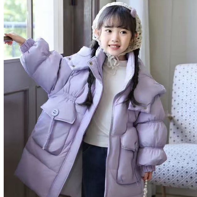 【小星河】【蜡】女童长款羽绒服冬季2025新款洋气小女孩加厚保暖