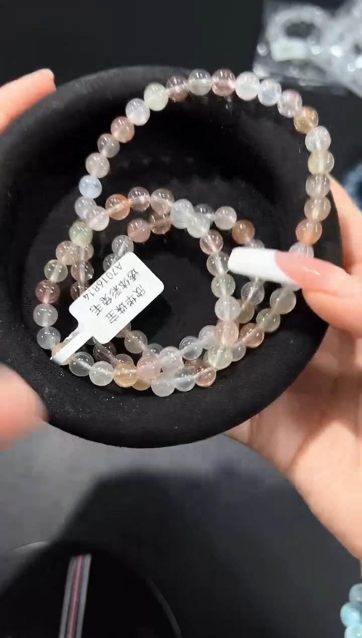 未镶嵌手串水晶83d多样性发其一【1条】默认微瑕6mm