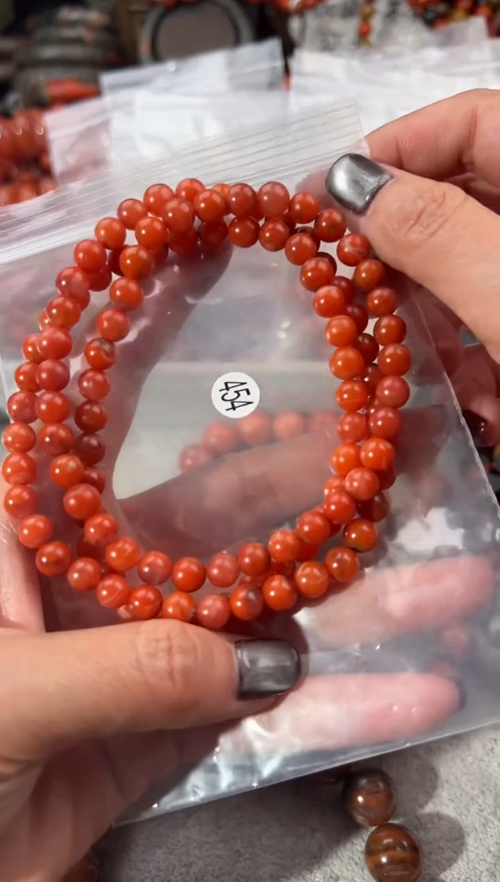 未镶嵌手串南红玛瑙6+