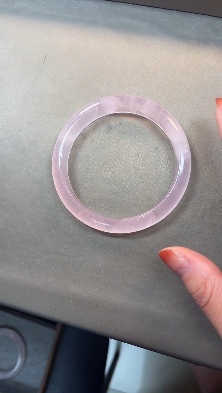 【闪购商品】手镯未镶嵌水晶粉色水晶手镯