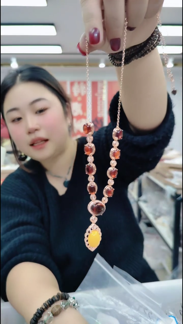 【闪购商品】玛瑙/玉髓颈饰合金1791 晚宴款项链